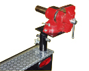 Western Mule Fold-A-Way Bumper Crane - Vise Mount